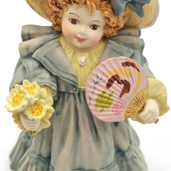 SUNDAY BEST Figurine girl holding fan Hamilton Maud Humphrey Bogart M0102 1992 - Picture 5 of 12